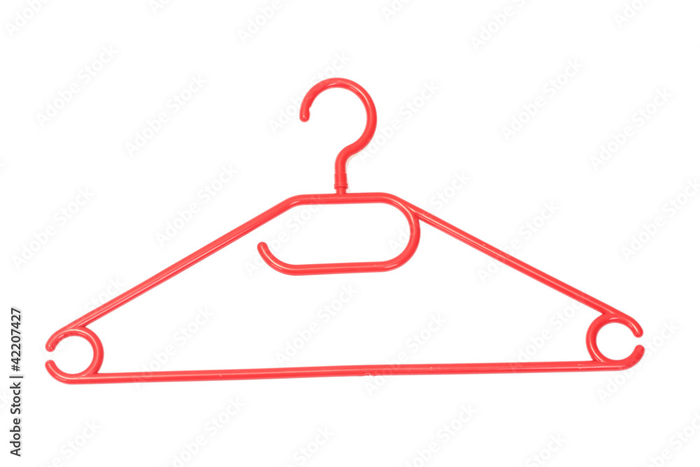 plastic hanger isolated on white plastic hanger isolated on white