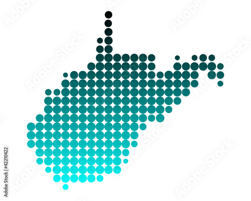 Karte von West Virginia