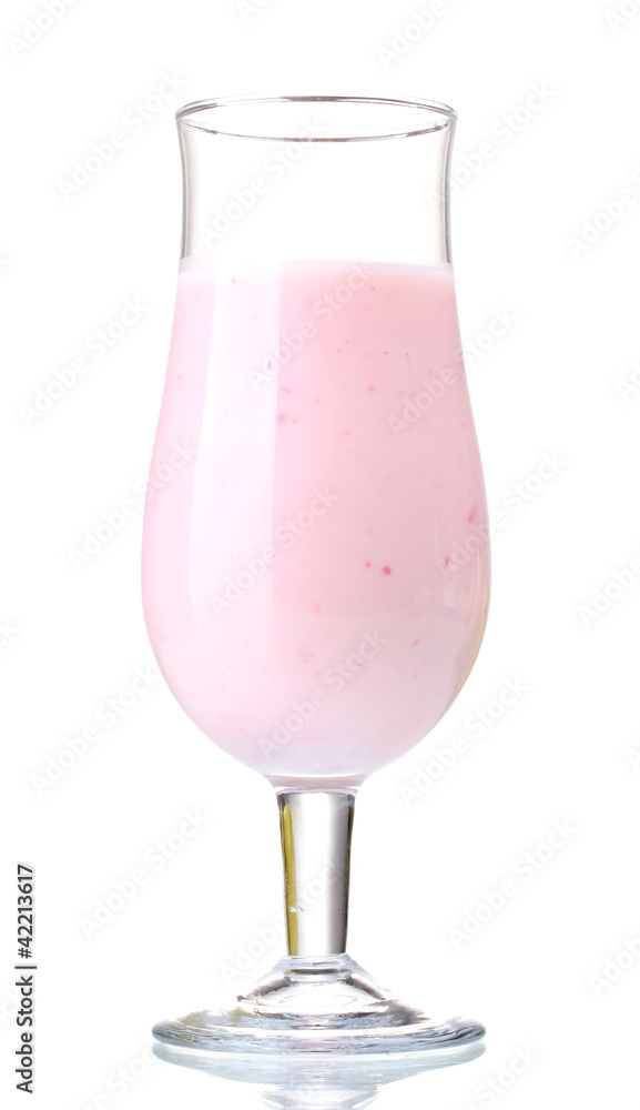 Milk shake isolated on white