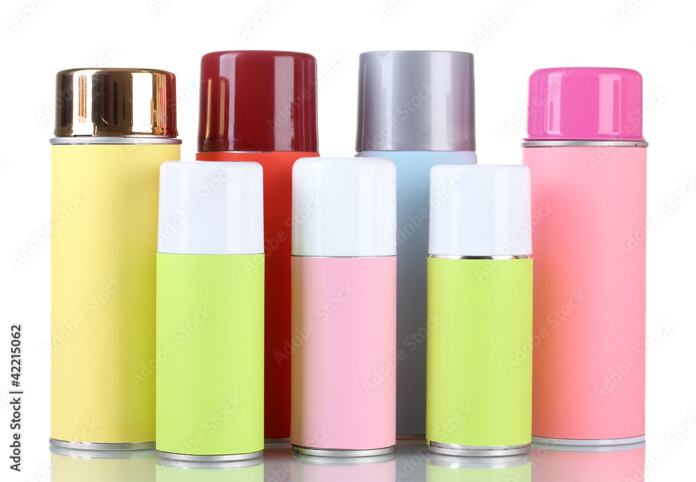 aerosol cans isolated on white aerosol cans isolated on white