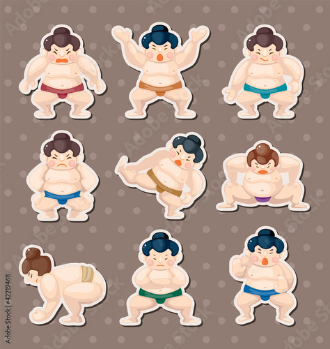 sumo player stickers