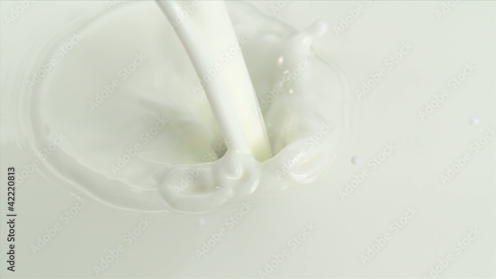 Milk pouring, Slow Motion Milk pouring, Slow Motion