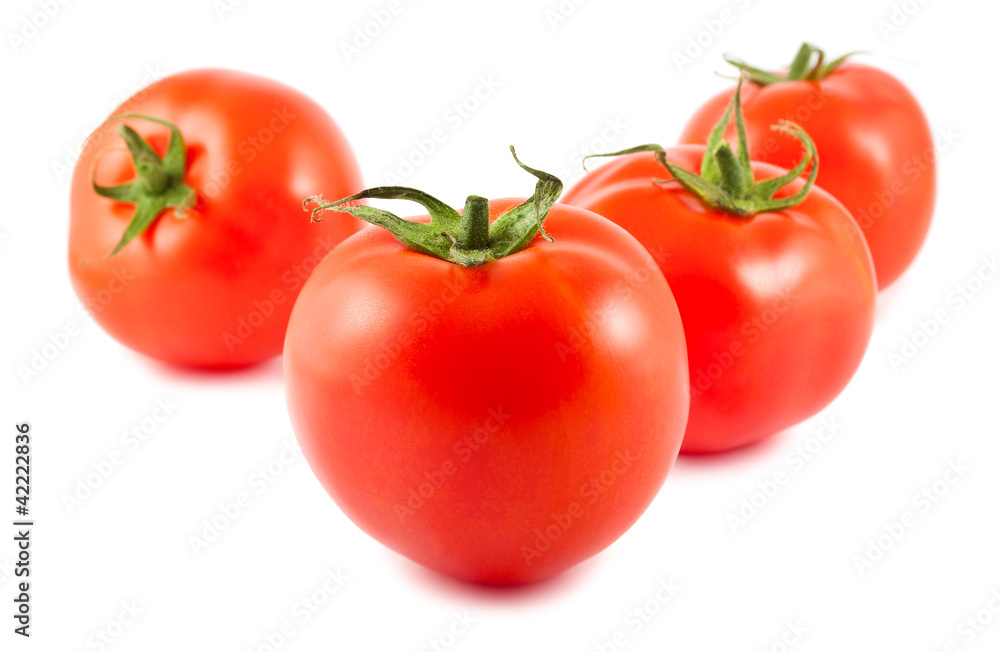 Four ripe tomatoes Four ripe tomatoes