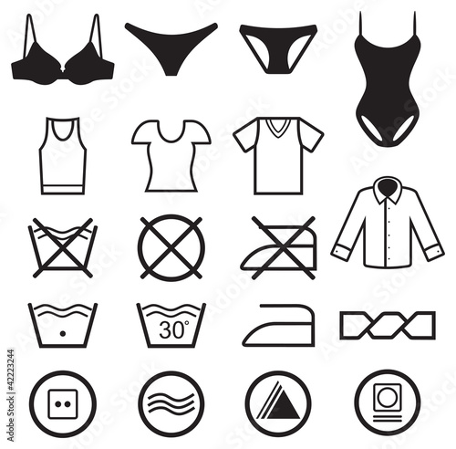 collection washing symbols