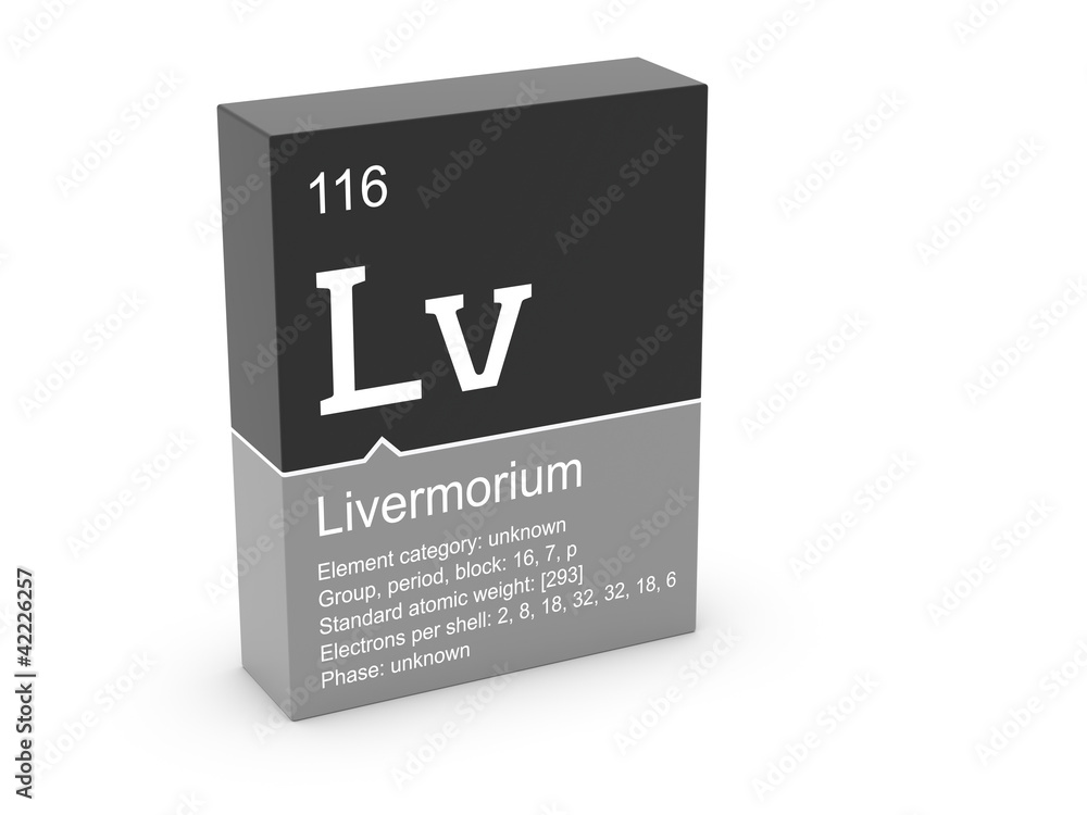 Livermorium from Mendeleev's periodic table Livermorium from Mendeleev's periodic table
