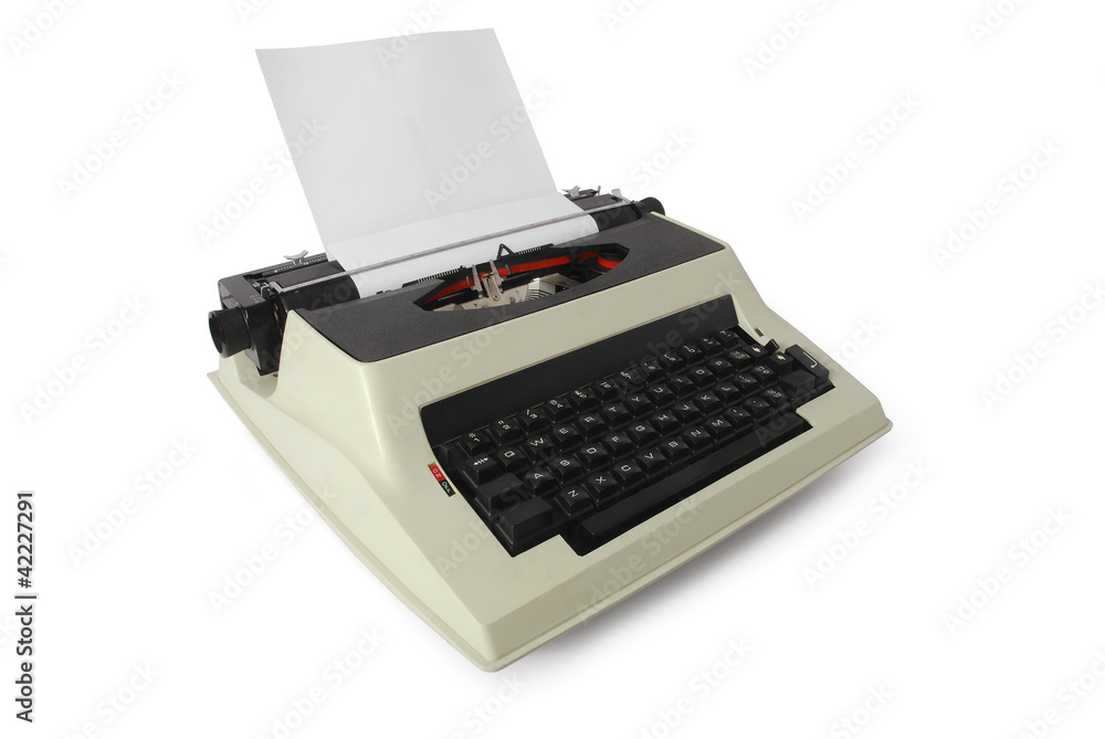 Typewriter, electric, 1980s Stock Photo Adobe Stock