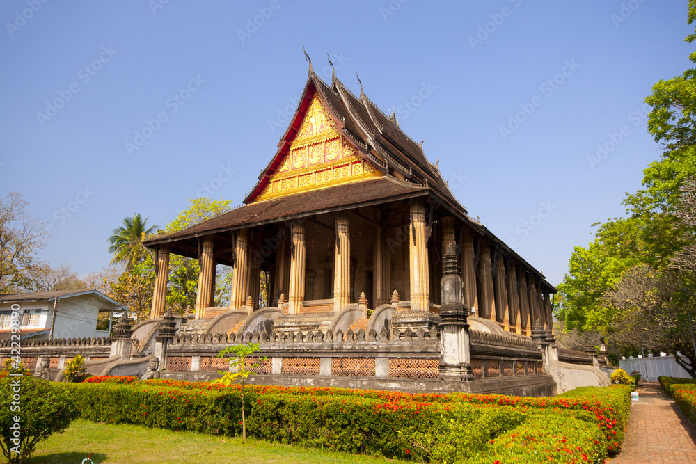 Wat Phra Kaew in Vientiane, Laos.