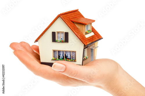 house in human hands