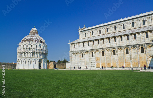 Romanesque style Baptistery Pisa, Italy