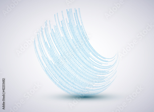 Vector binary wave background. Eps10 illustration