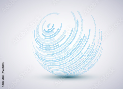 Vector binary sphere background. Eps10 illustration