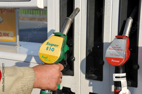 Tapety artystyczne Tankstelle, Super, E10, Ethanol, Bioethanol, Kraftstoff,