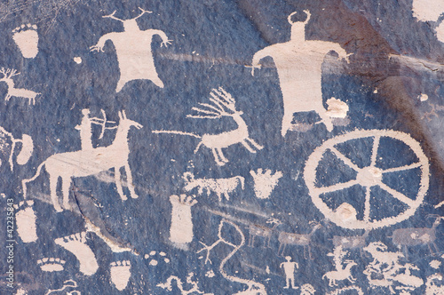 Fotografi Indian petroglyph