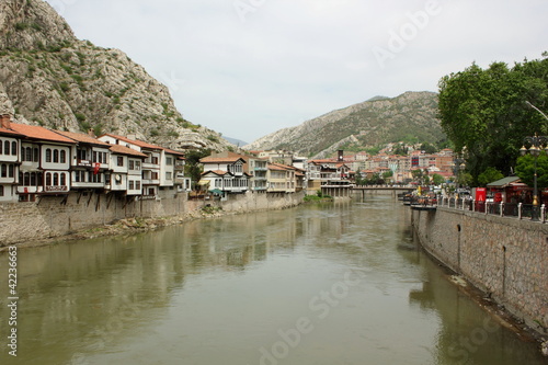 Rock tombs at the city of amasya in turkey © William Richardson