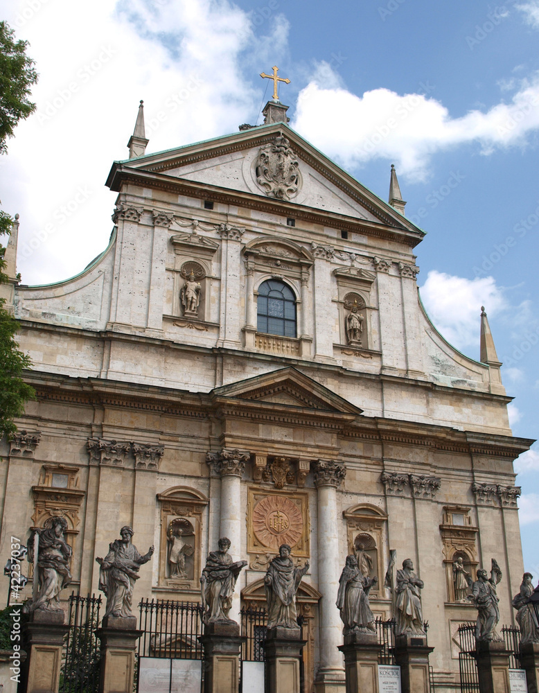Fototapeta premium Barock-Kirche Peter- und Paulus Krakau