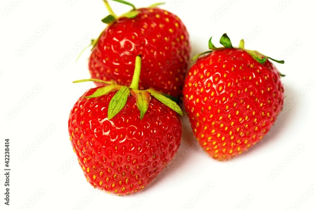 drei Erdbeeren drei Erdbeeren