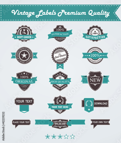 Vintage Labels Premium Quality