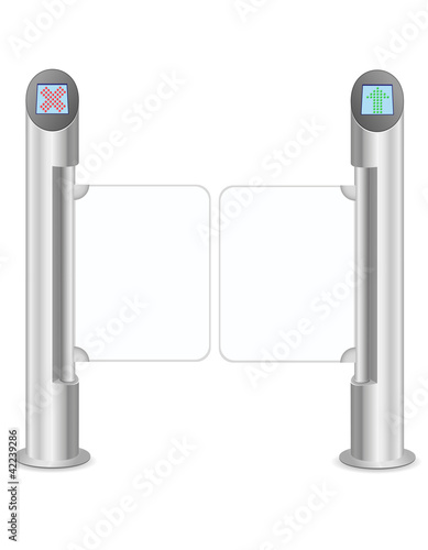 turnstile vector illustration