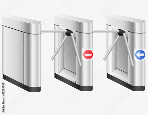 turnstile vector illustration