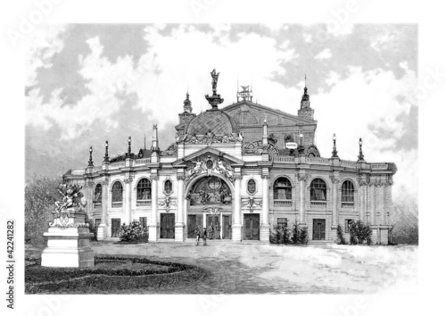 Photography Vienna Austria : Theatre - 19th century