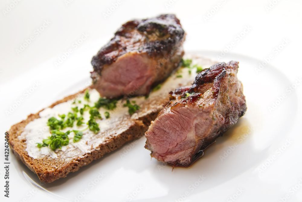 Lamb steak Lamb steak
