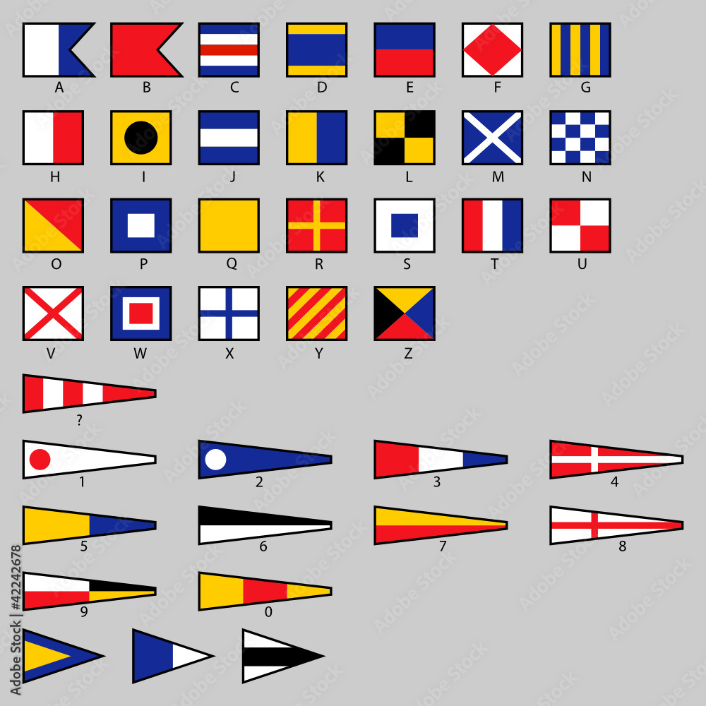 Naklejka premium Sea flag