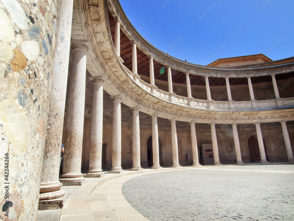 Obraz premium Palace of Carlos in Alhambra, Granada, Spain