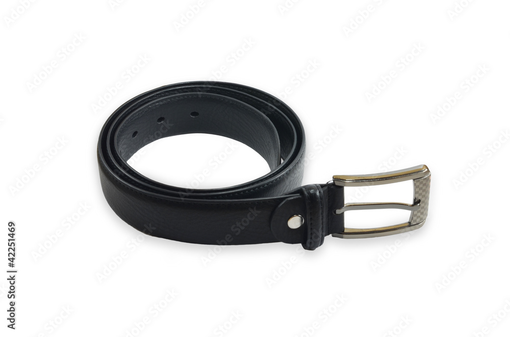 leather belt isolate on white background leather belt isolate on white background