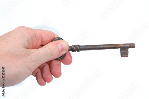 Old key in hand © Vladimir Jovanovic