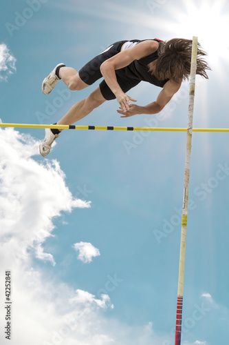 Pole vault competition