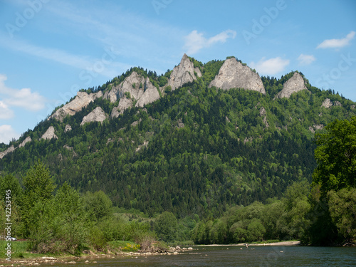 View of Pieniny Mountains in Poland