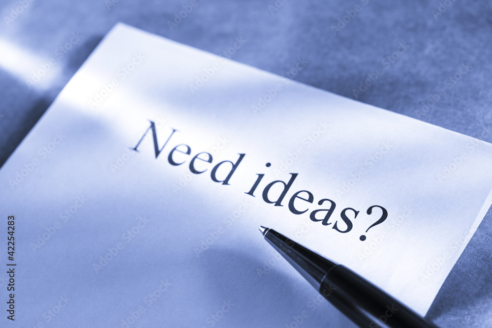 Idea conception with pen Idea conception with pen