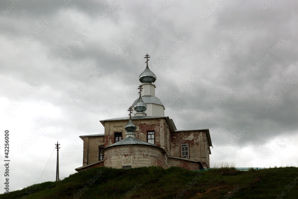 Церковь в деревне Урусовская Верховажского района