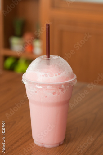 strawberries milk shake