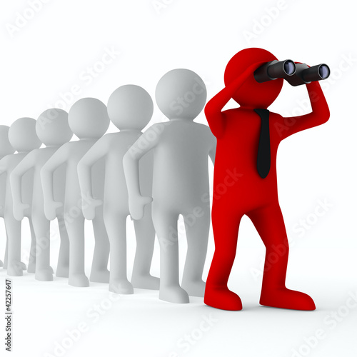 Conceptual image of leaders...