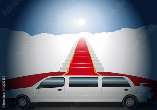 Limousine_Escalier_Tapis rouge