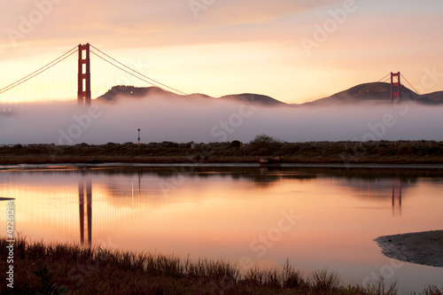 golden Gate Bridge at sunset