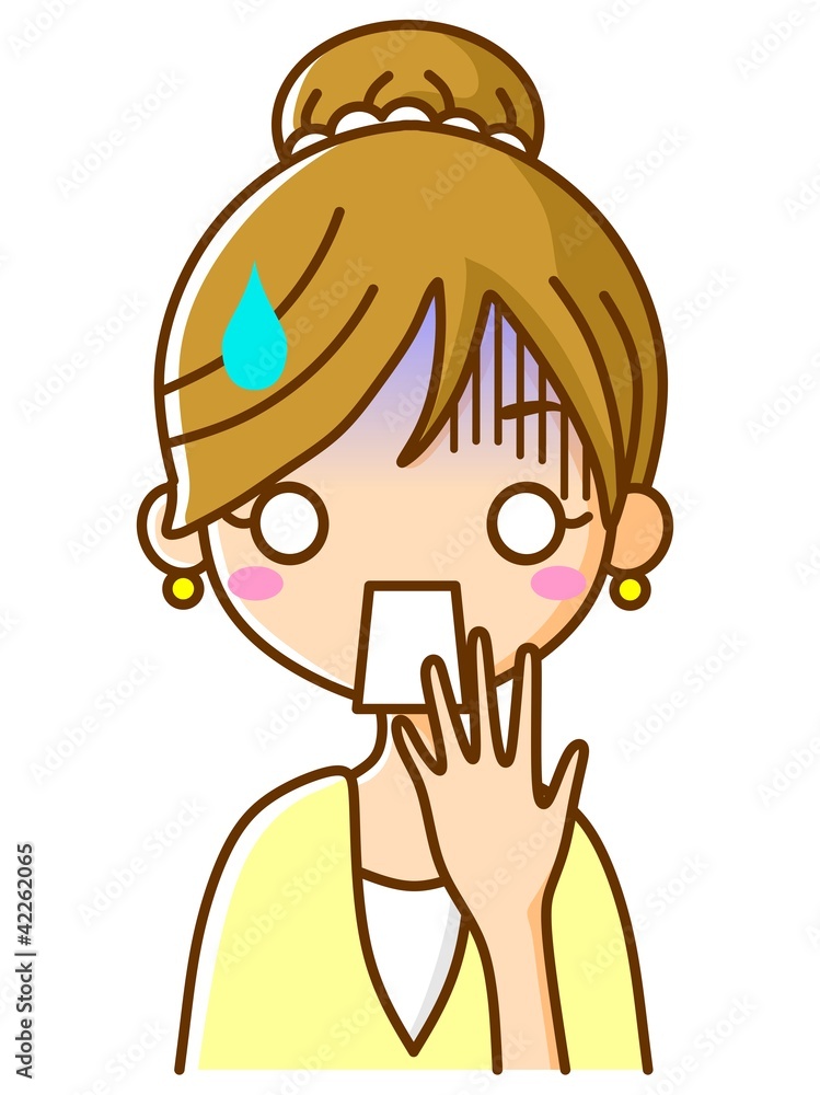 ショックを受ける女性