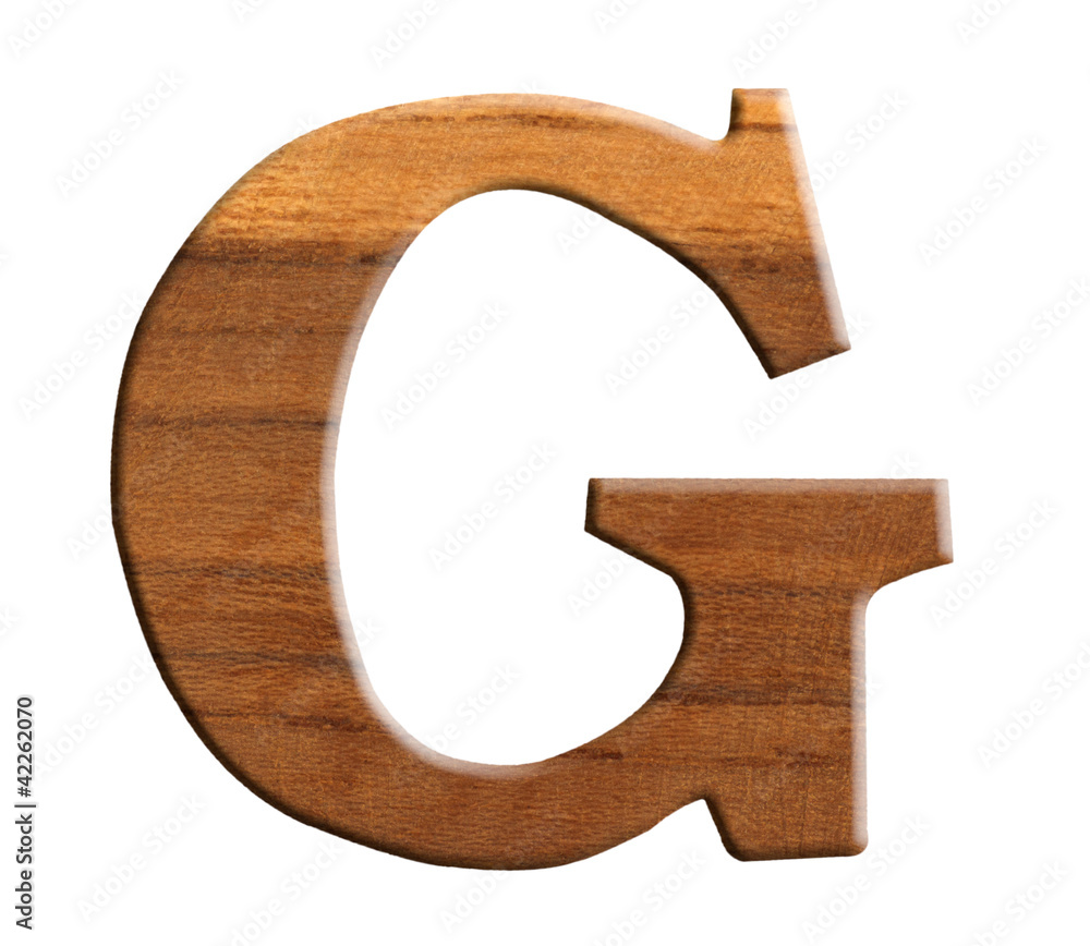Alphabet made from wood, isolated on white background Alphabet made from wood, isolated on white background
