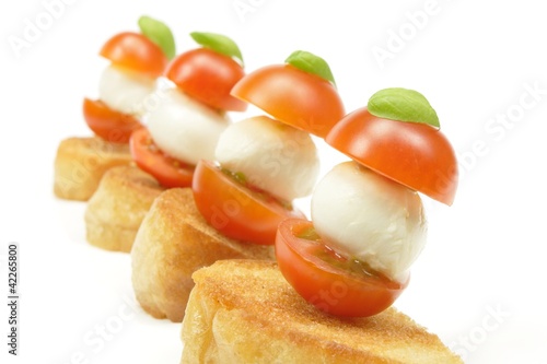 Fototapeta tomato mozzarella sticks