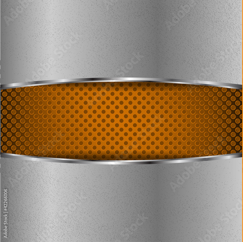 Chrome plate on orange chrome metal