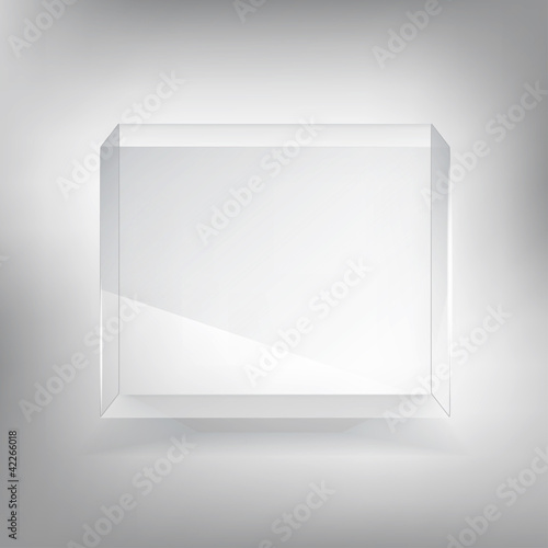 Transparent showcase  box