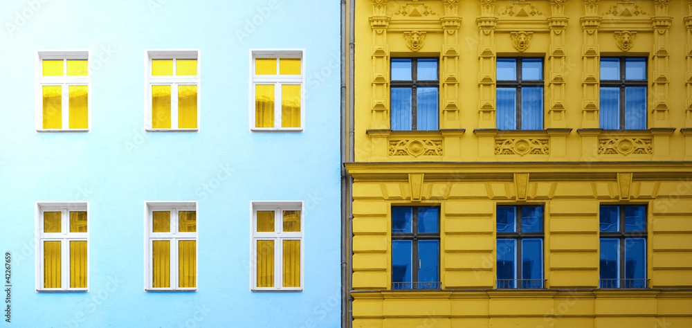 Fototapeta premium Two buildings abstract