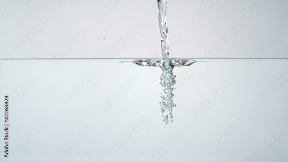 Pouring water into water, Slow Motion Pouring water into water, Slow Motion