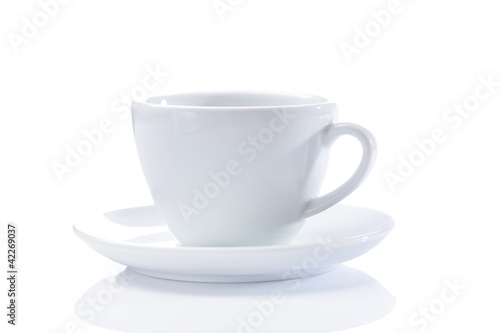 classical cappuchino cup isolated