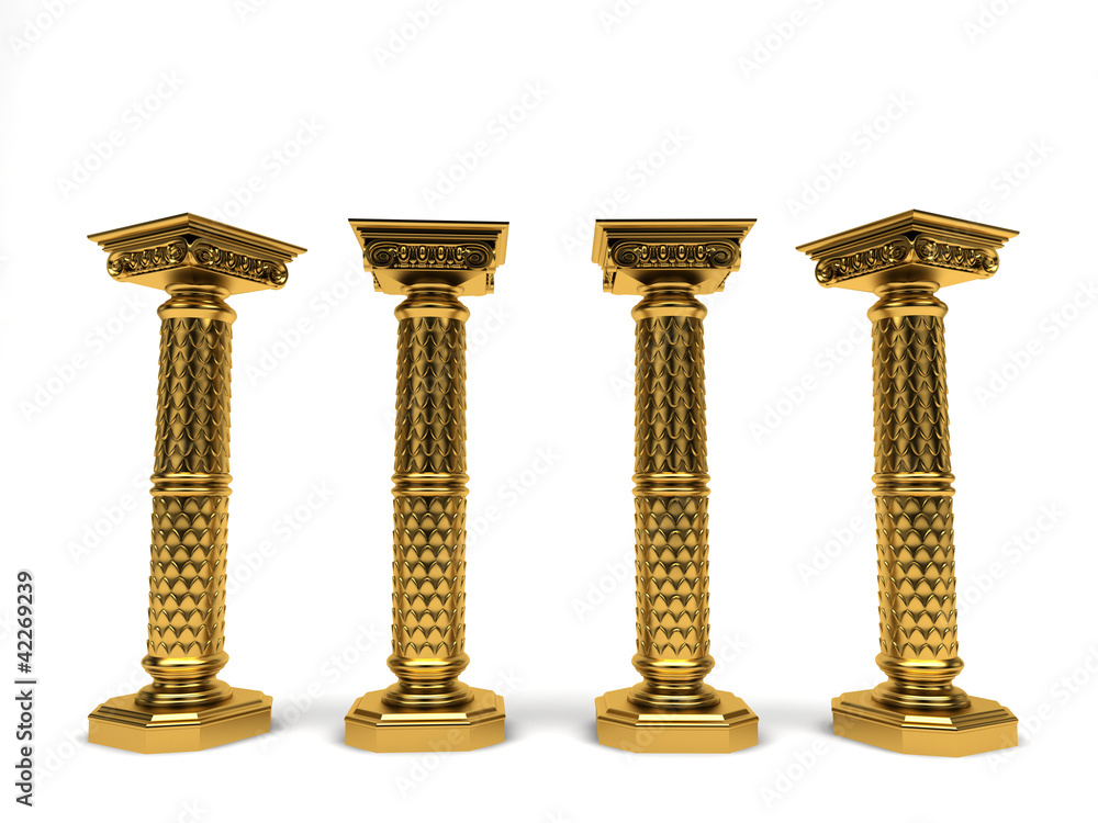 Obraz premium Colonna Colonnato Piedistallo Oro Espositore