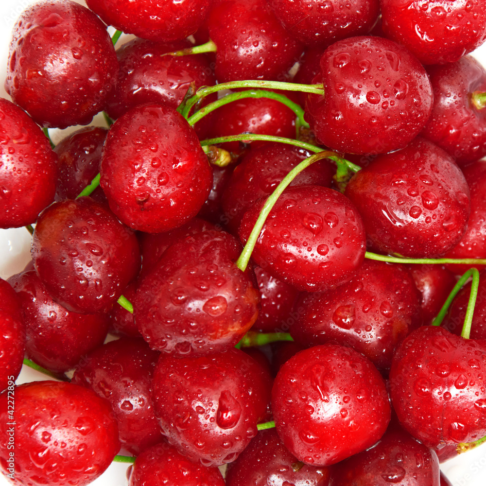 sweet cherries isolated on a white background sweet cherries isolated on a white background
