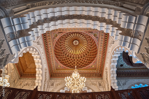 Hassan II Mosque interior vault Casablanca Morocco