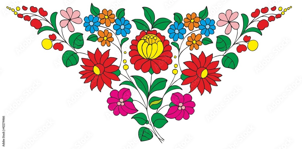 Hungarian floral ornament
