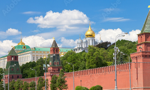 Wall and Cathedrals of Moscow Kremlin